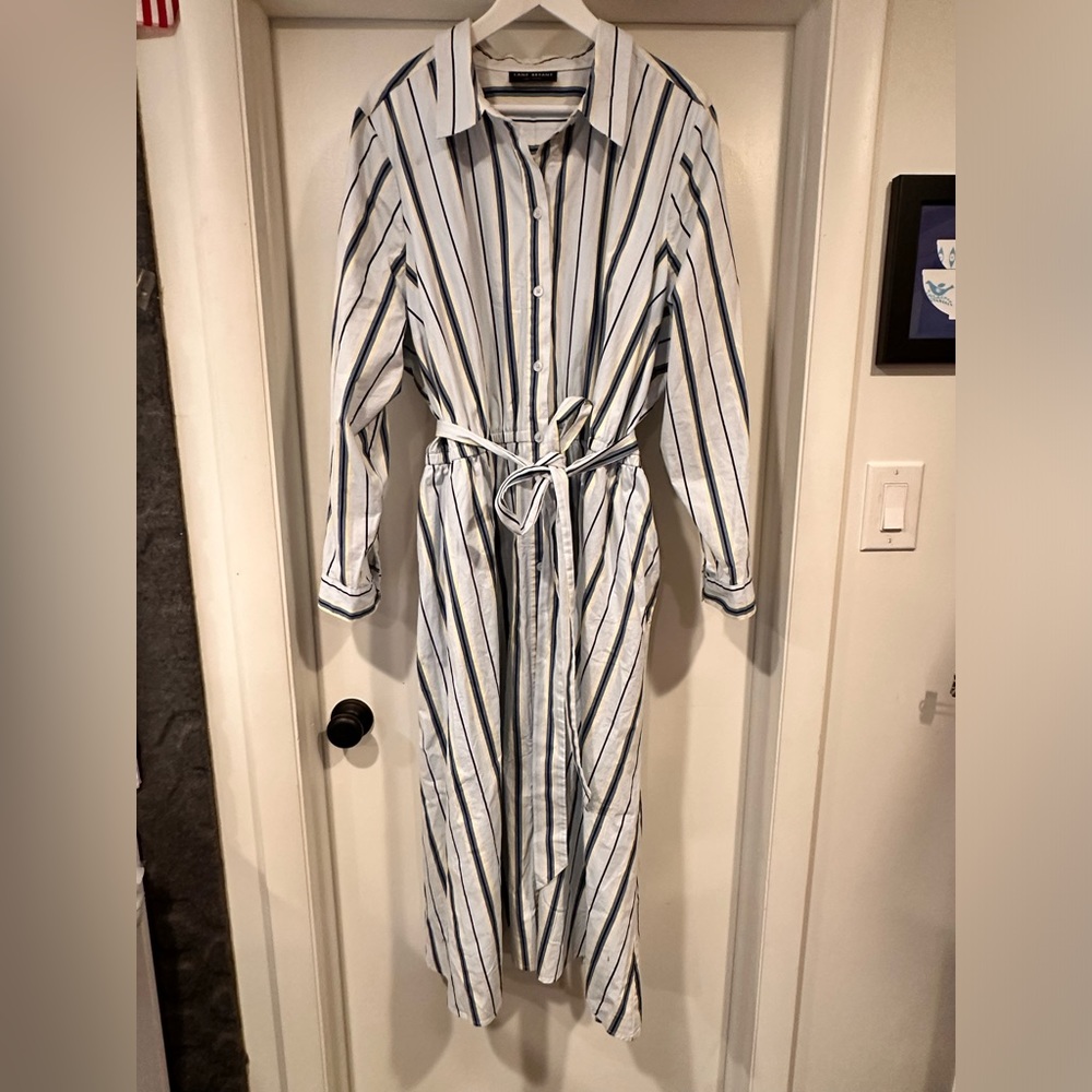 Lane Bryant Shirt Dress Size 22-Button Front with Belt